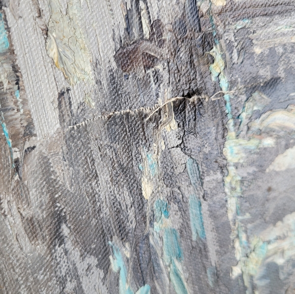 Antique vintage PARIS signed Oil on Canvas Impressionist mid-20th Century painti - Picture 11 of 16